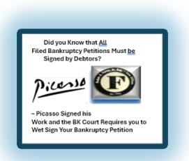 Bankruptcy Petition Signed