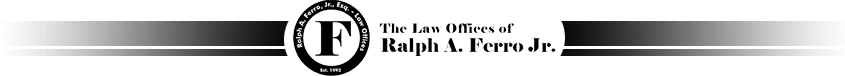 NJ Bankruptcy Law Firm Logo showcasing 'The Law office of Ralph A. Ferro JR., Esq leading New Jersey Bankruptcy Attorney